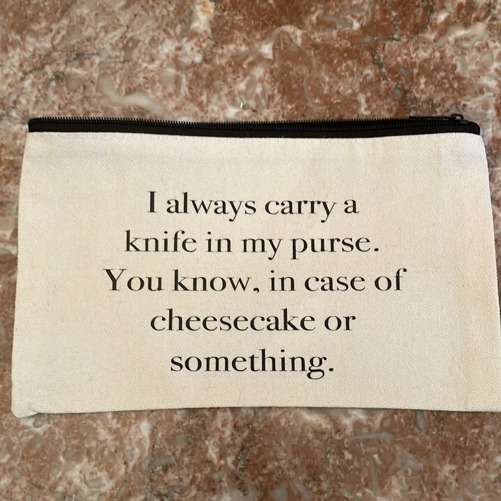 Cheesecake Lovers!! Quotable Pouch